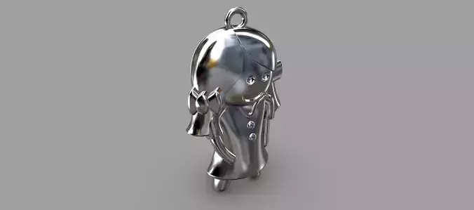 Girl Pendant 3D print model