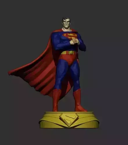 Superman Standing Two Color Versions