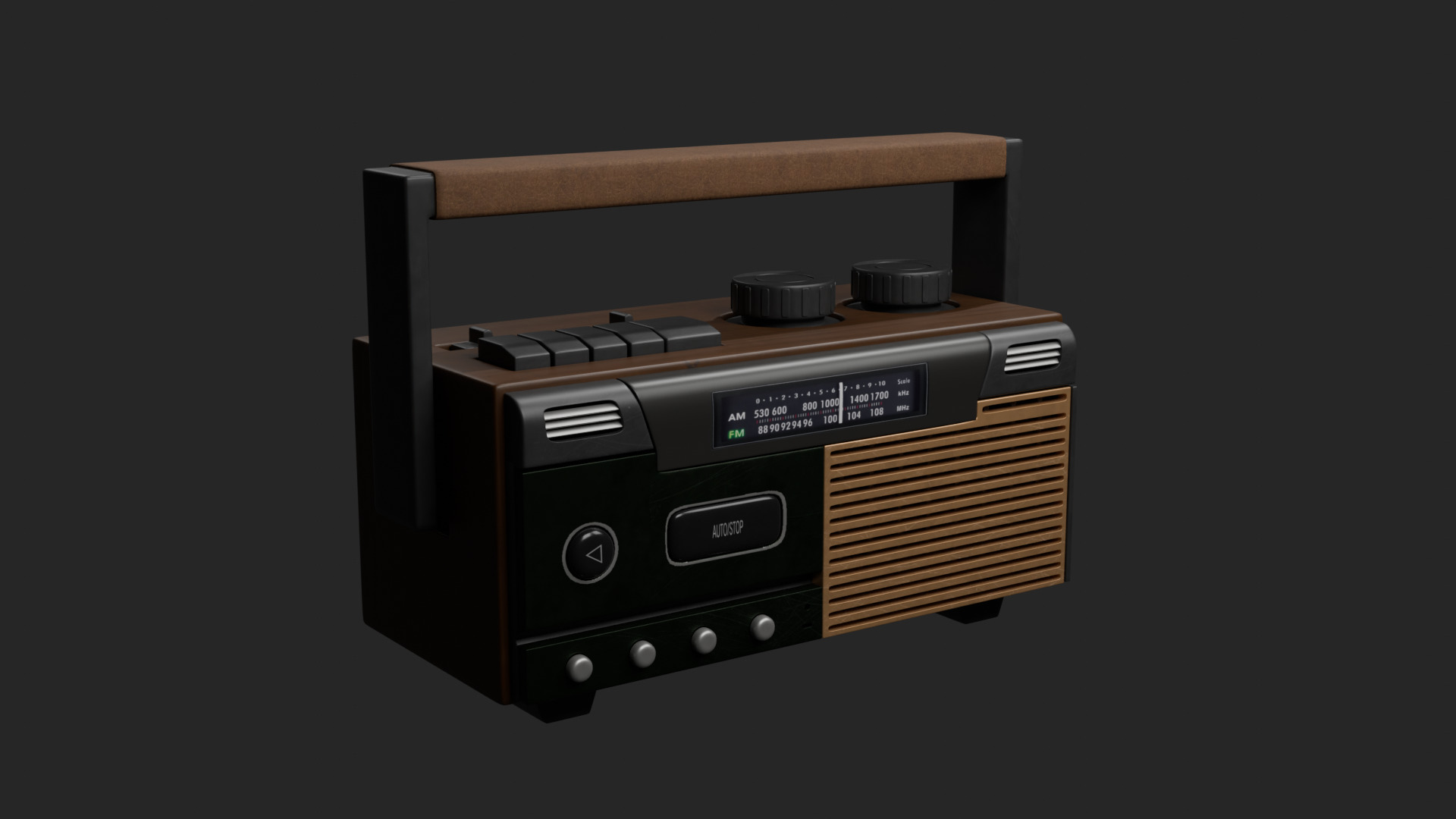 Radio 3D model_2