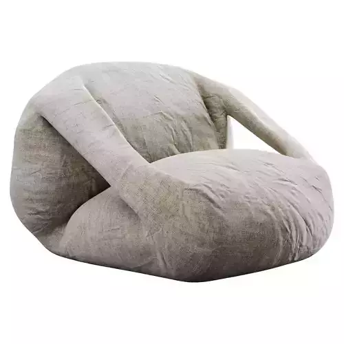 Bean Bag Low-poly 3D model