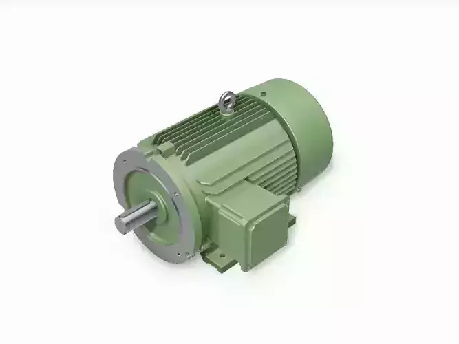 132S B34b Right IEC electric motor - 3D CAD model