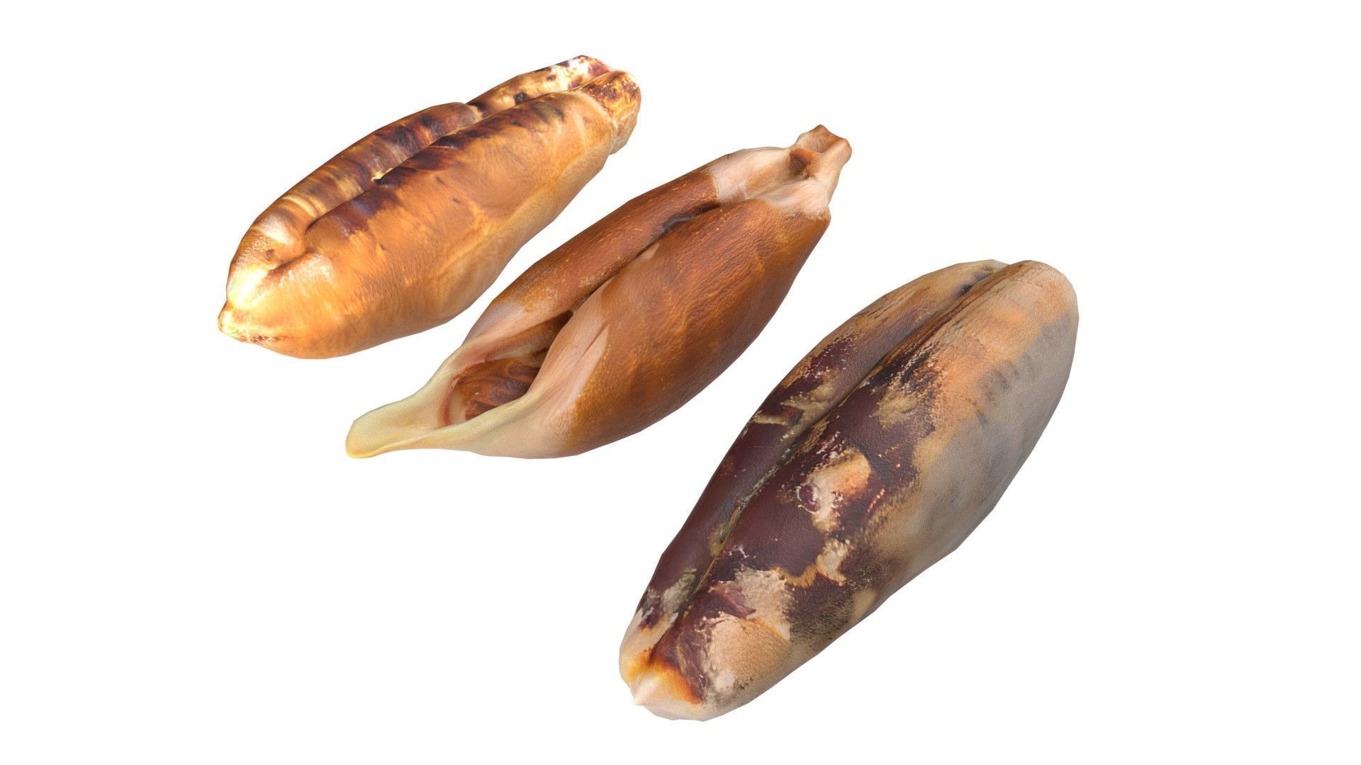 Date seeds  Low-poly 3D model_4