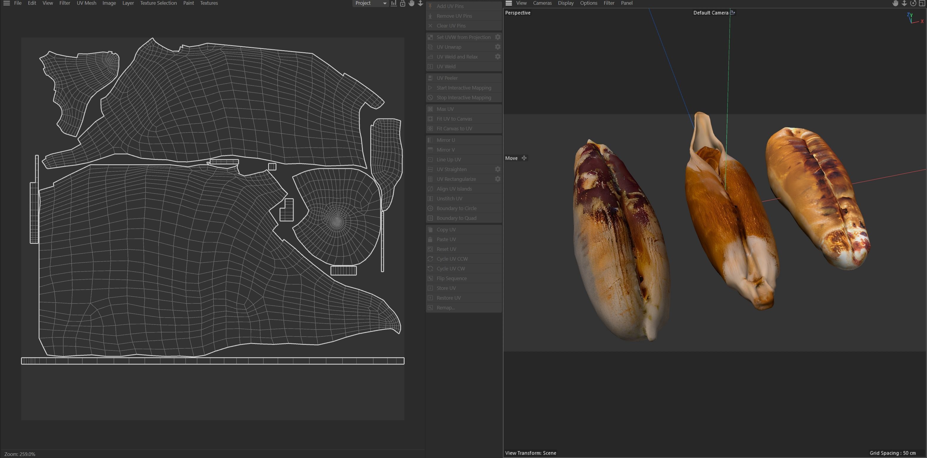 Date seeds  Low-poly 3D model_6