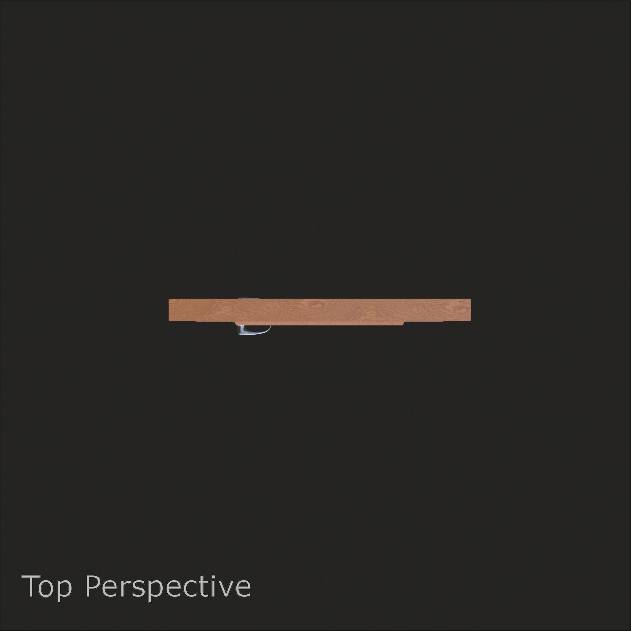 Classic Wooden Door Panel 3D model_7