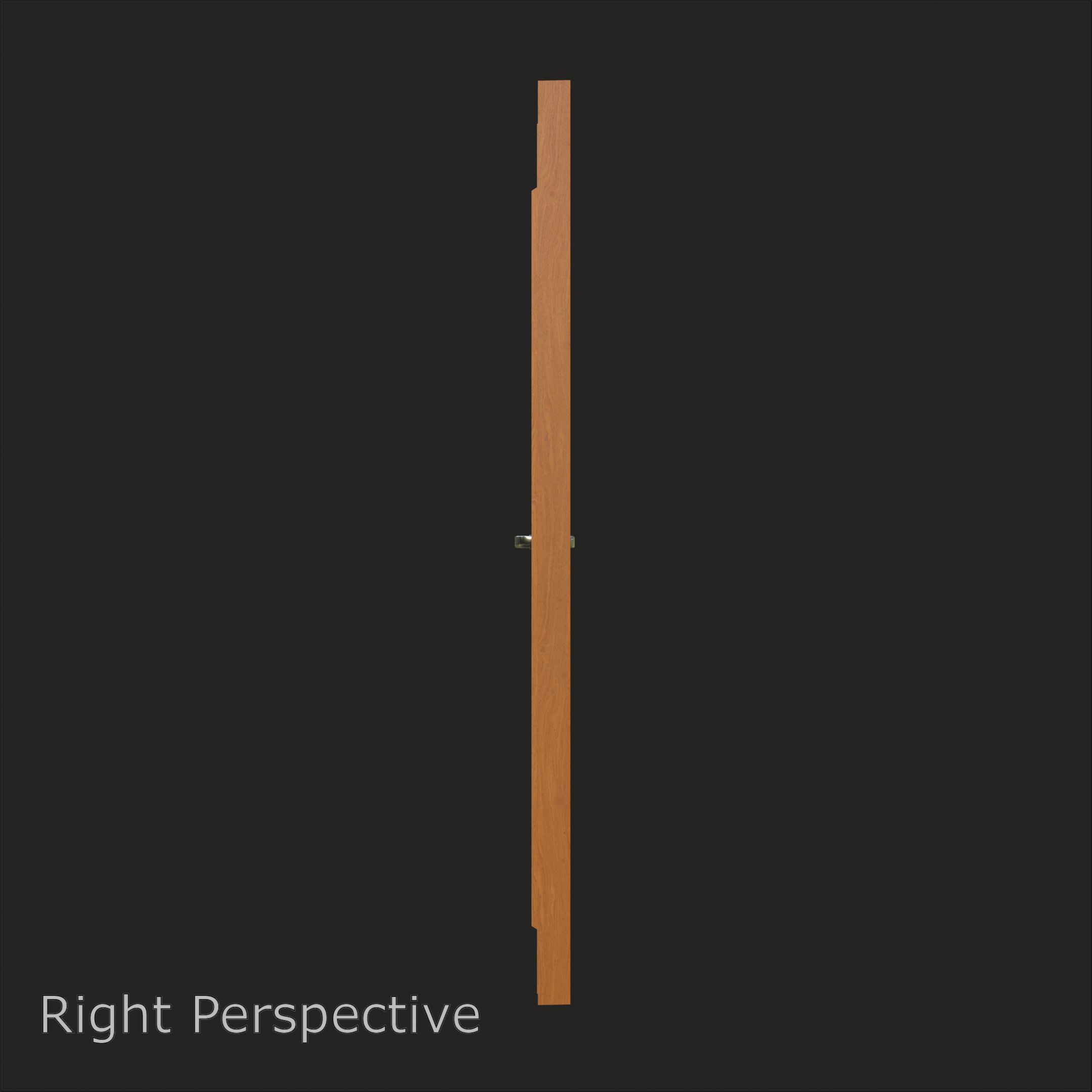 Classic Wooden Door Panel 3D model_5