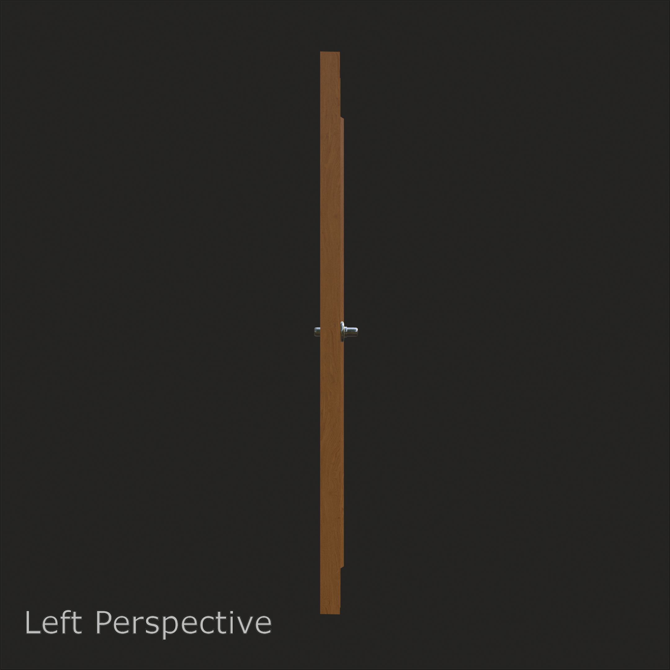 Classic Wooden Door Panel 3D model_4