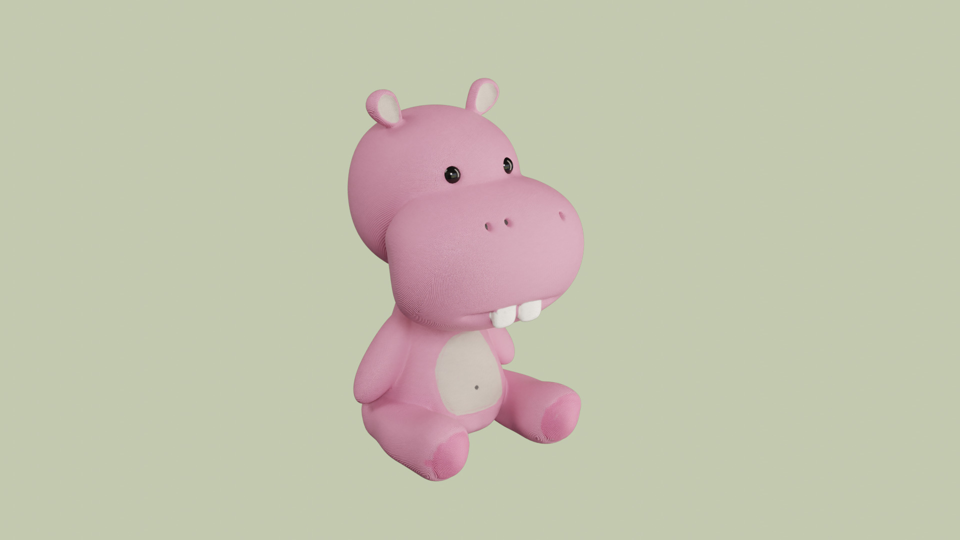 Hippopotamus 3D model_2