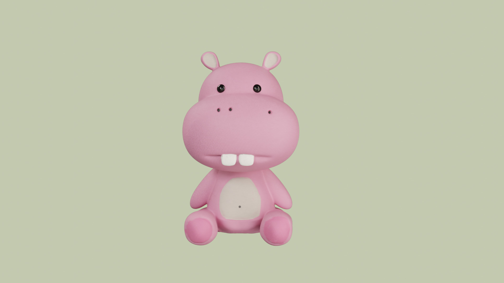 Hippopotamus 3D model_1