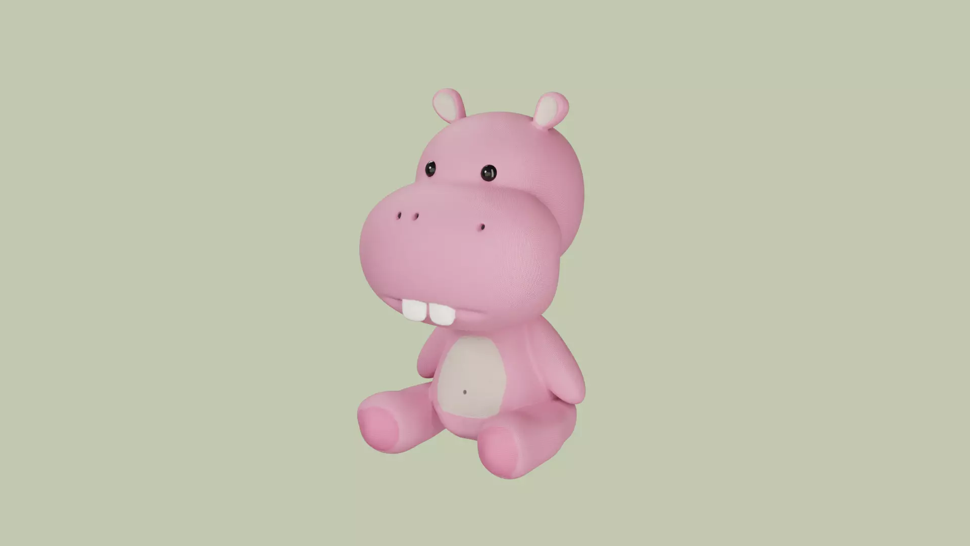 Hippopotamus 3D model_0