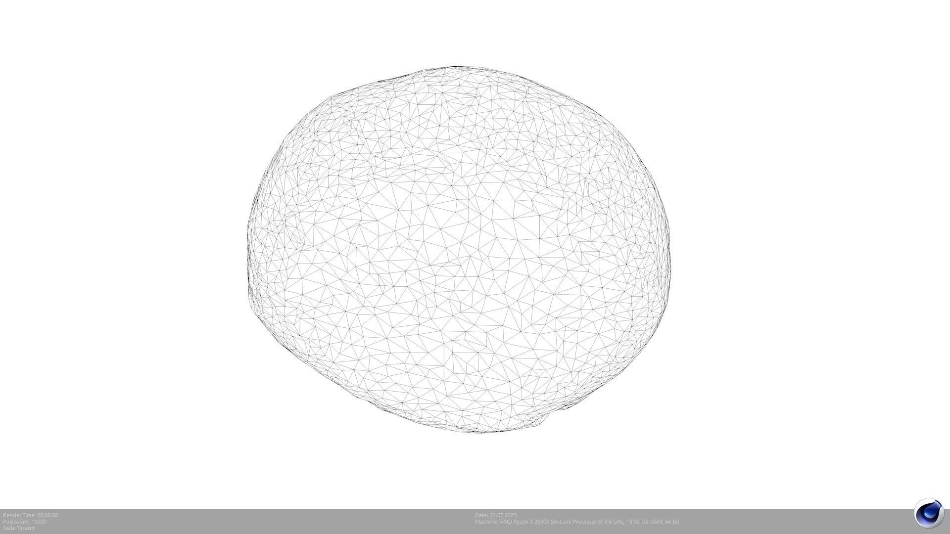 Stylized Turkish Loaf Bread 3D Model - AI Low-poly 3D model_9