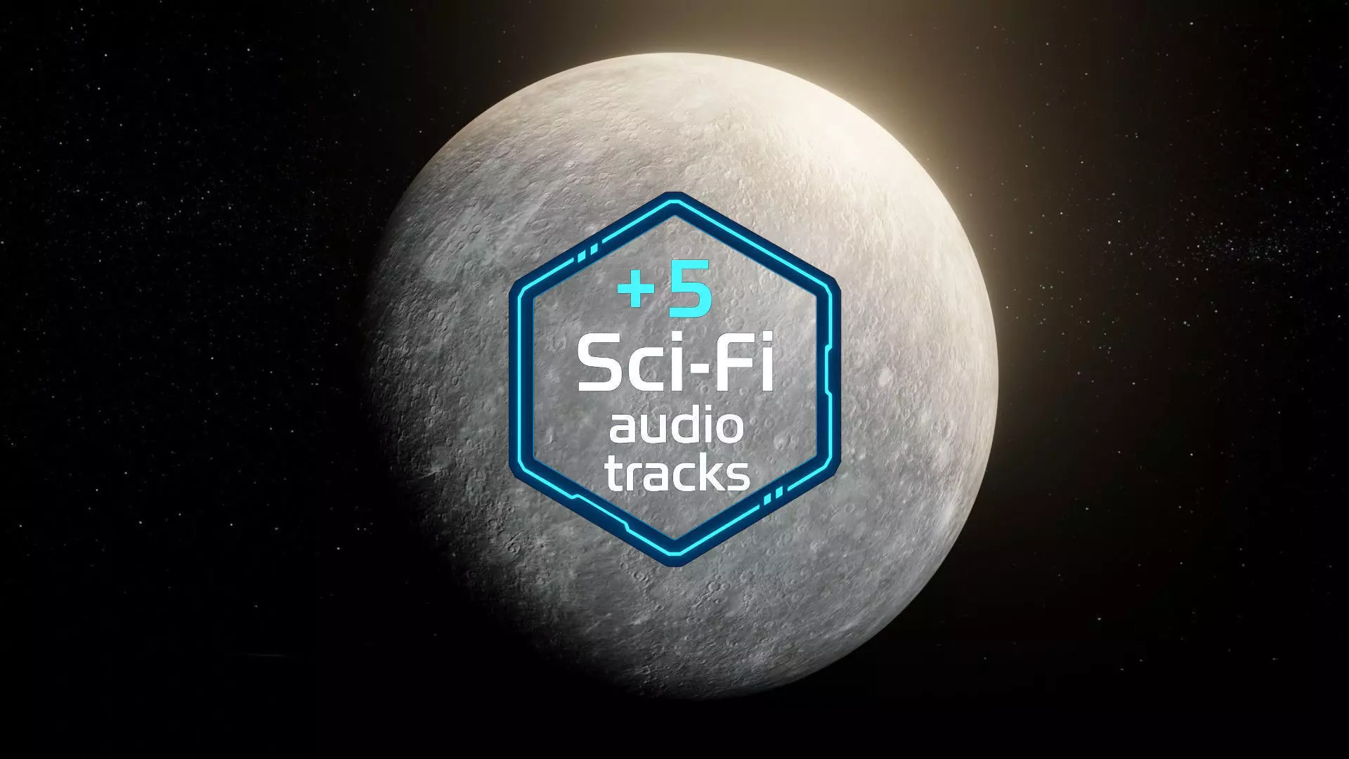 Photorealistic Mercury High-Res Textures and Sci-Fi Music Pack Low-poly 3D model