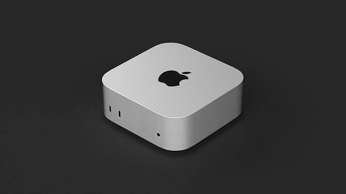 Mac Mini 2024 Low-poly 3D model