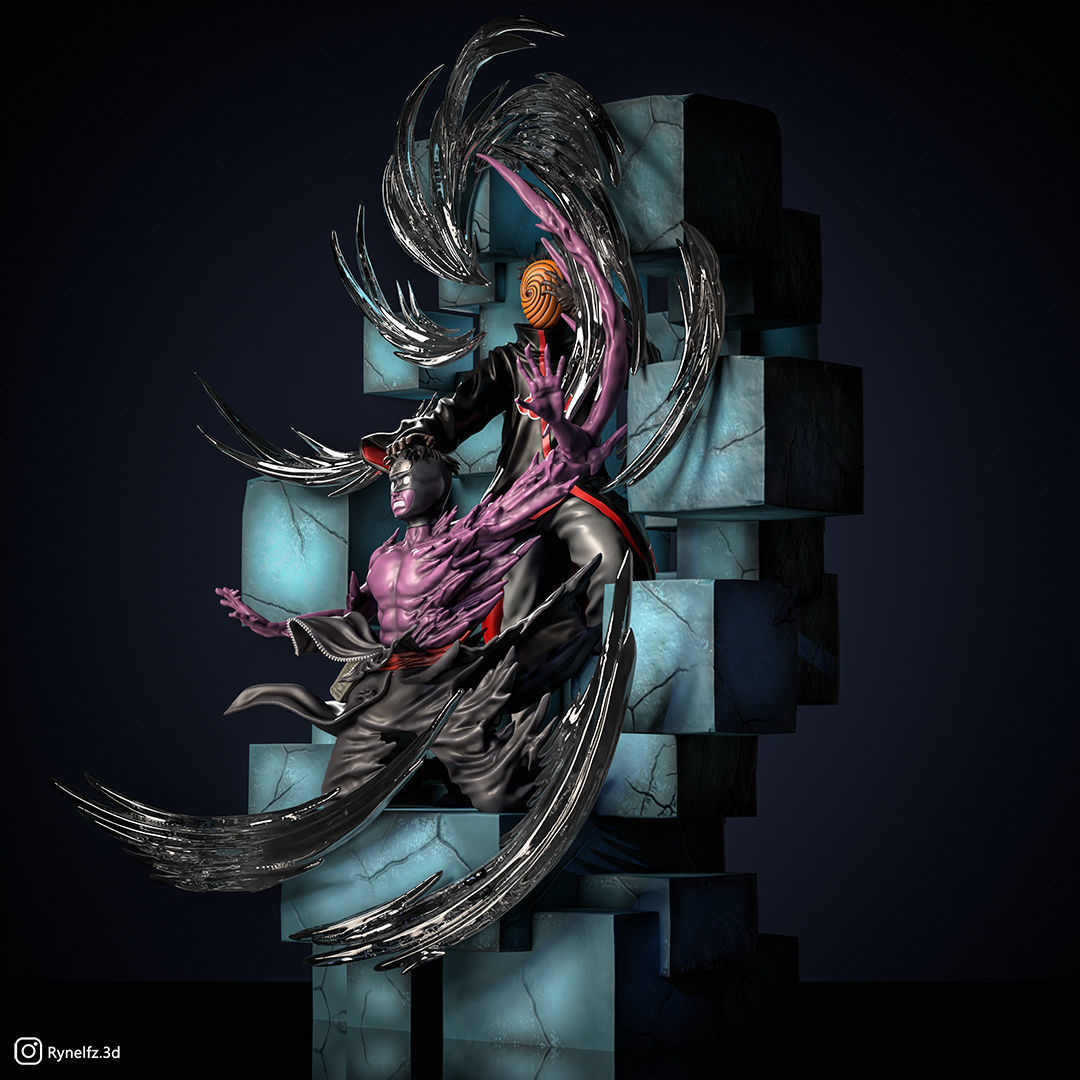 Tobi - Obito VS Torune 3D Print Model 3D print model_3