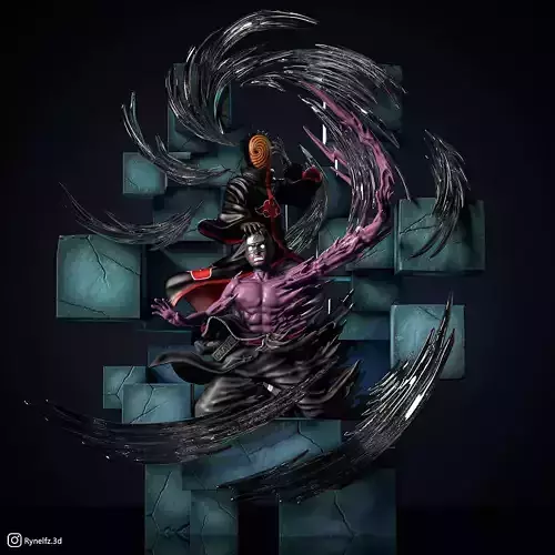 Tobi - Obito VS Torune 3D Print Model 3D print model