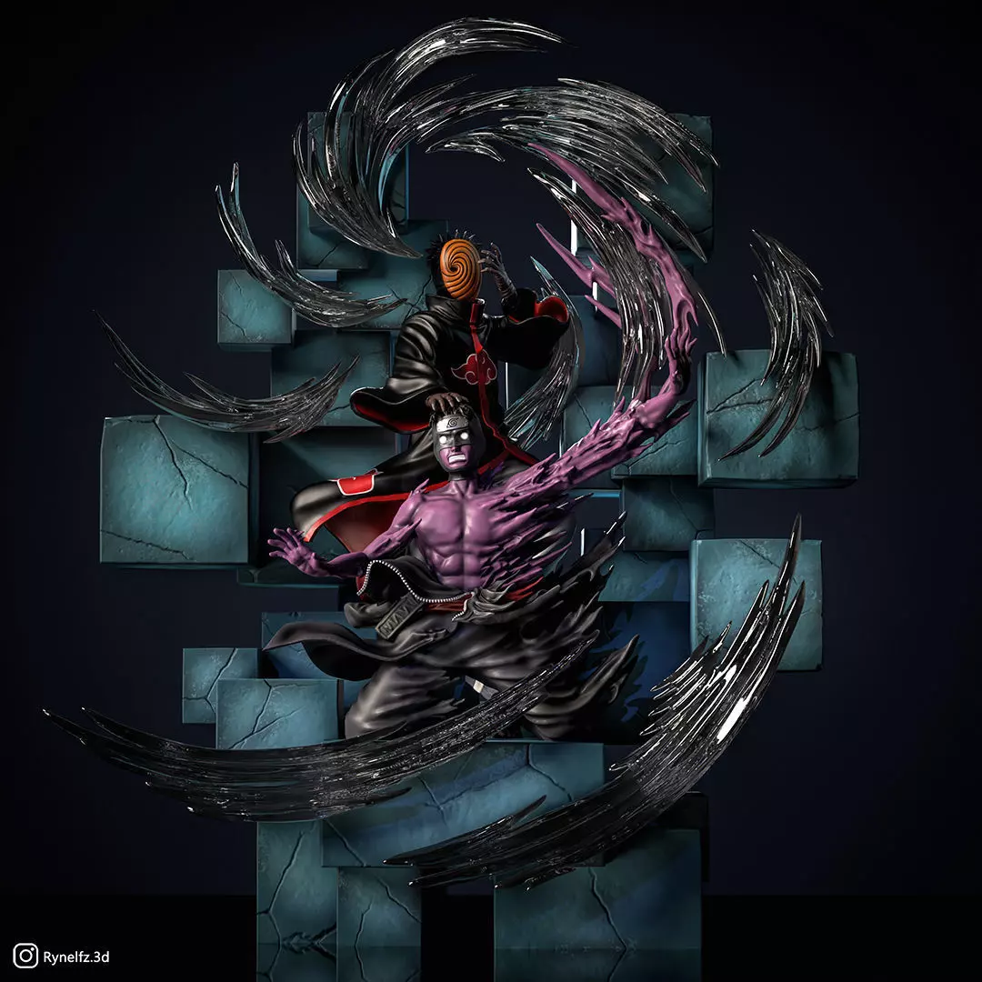 Tobi - Obito VS Torune 3D Print Model 3D print model_0