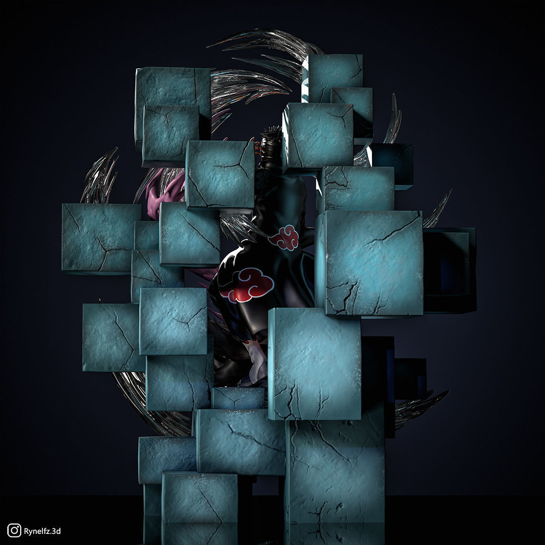 Tobi - Obito VS Torune 3D Print Model 3D print model_2