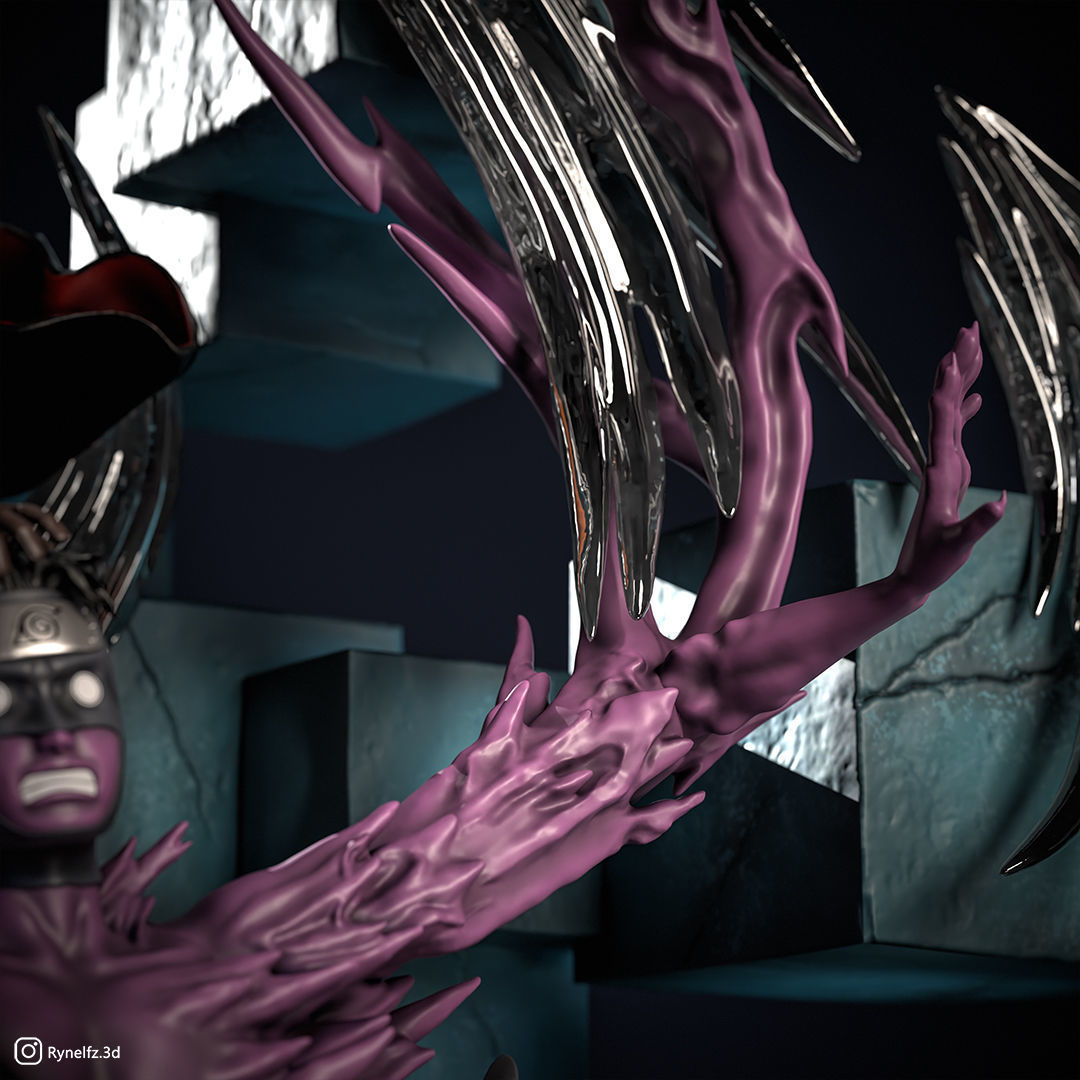 Tobi - Obito VS Torune 3D Print Model 3D print model_13