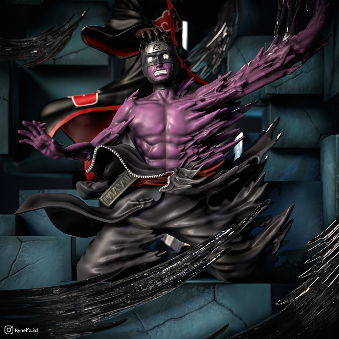 Tobi - Obito VS Torune 3D Print Model 3D print model_11