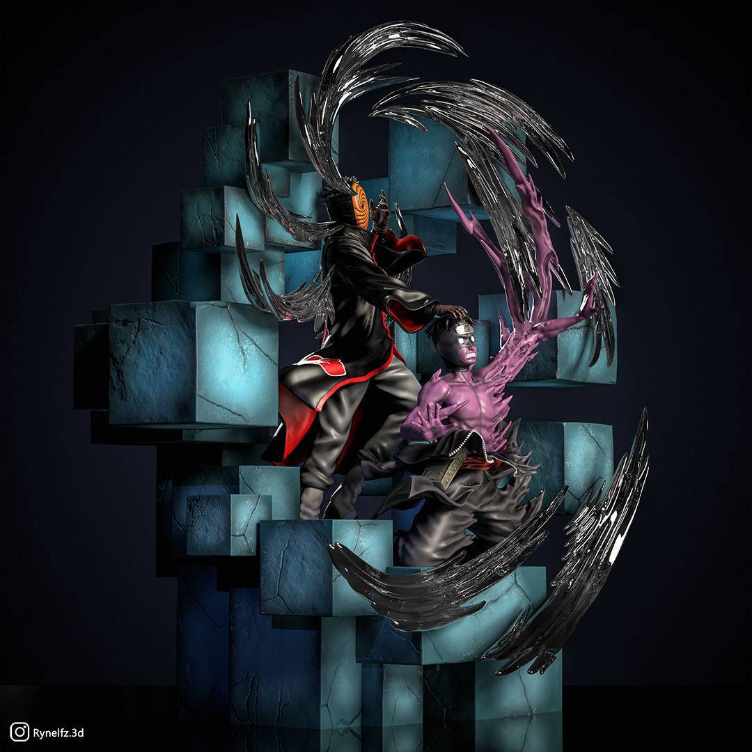 Tobi - Obito VS Torune 3D Print Model 3D print model_1