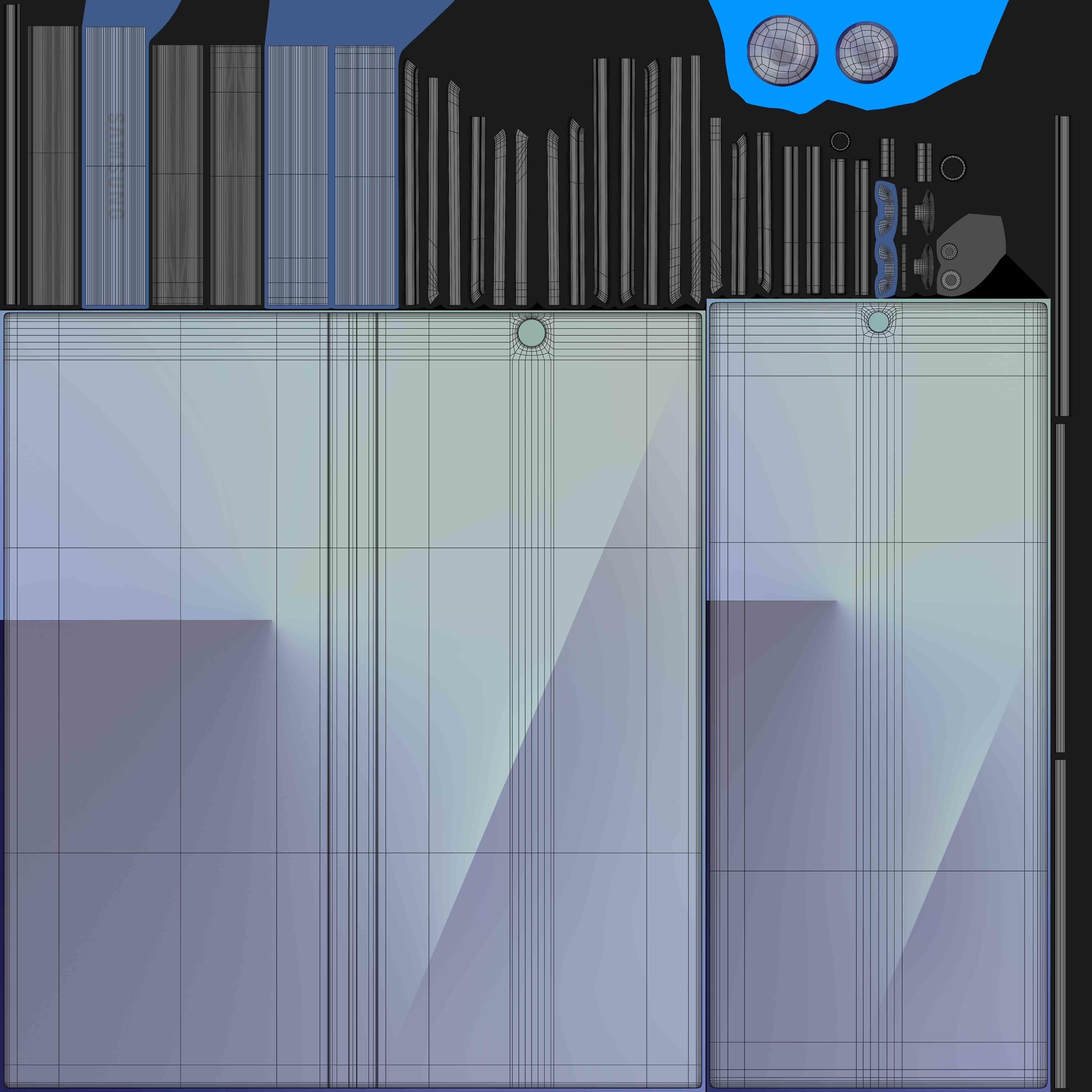 Samsung Galaxy Z Fold 7 Blue Shadow 3D model_13