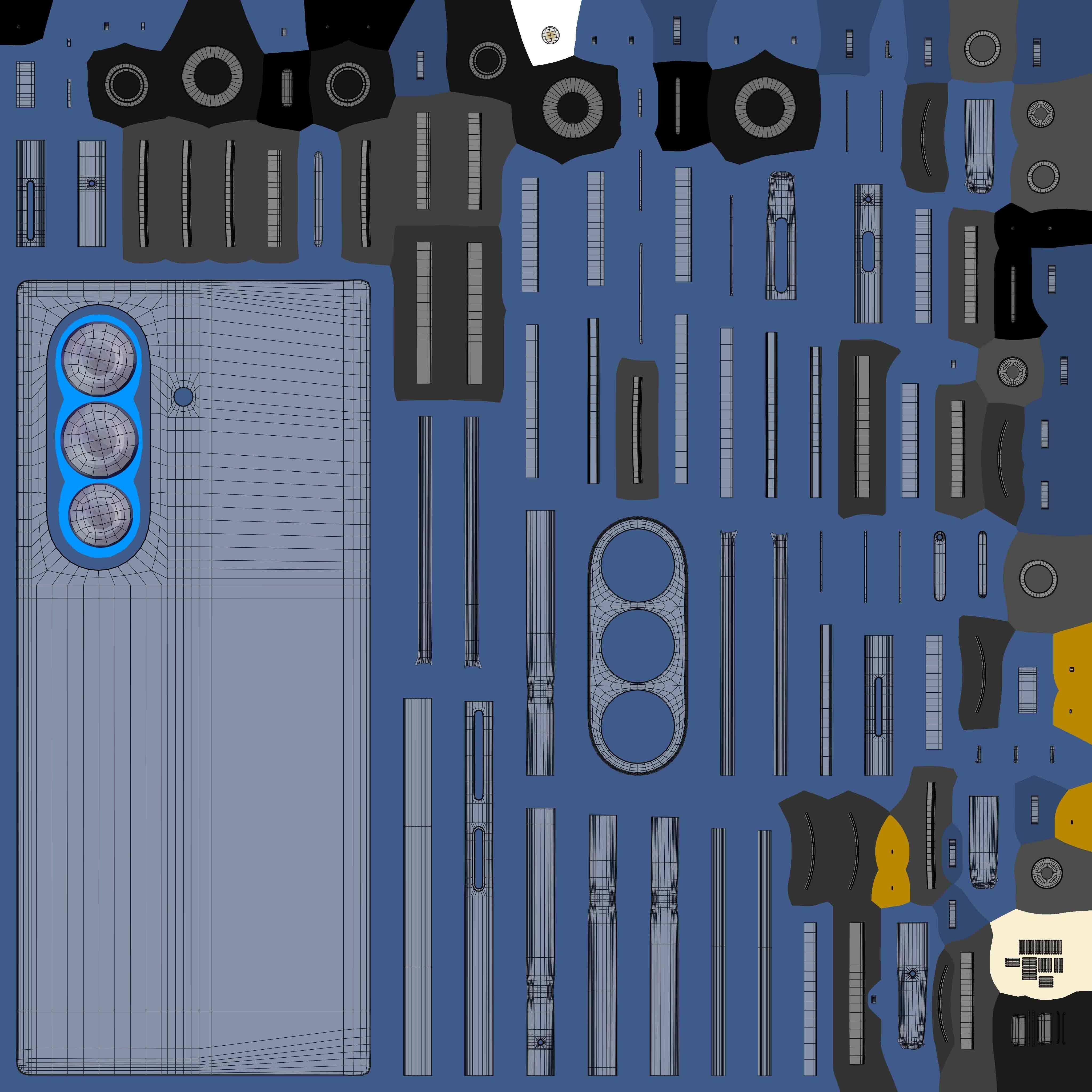 Samsung Galaxy Z Fold 7 Blue Shadow 3D model_12