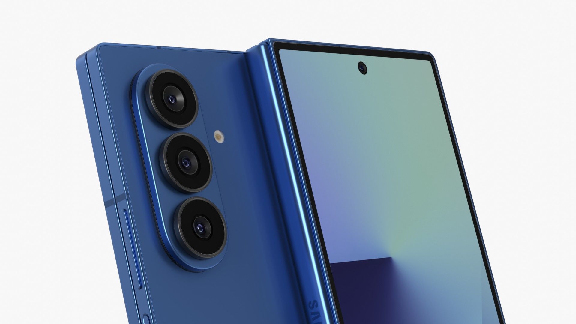 Samsung Galaxy Z Fold 7 Blue Shadow 3D model_3