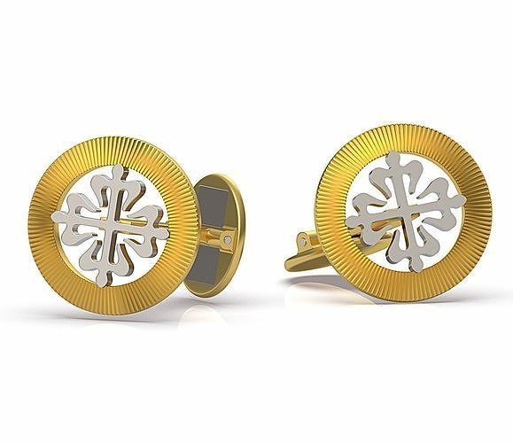 Gold Cuff Links PP2 3D print model