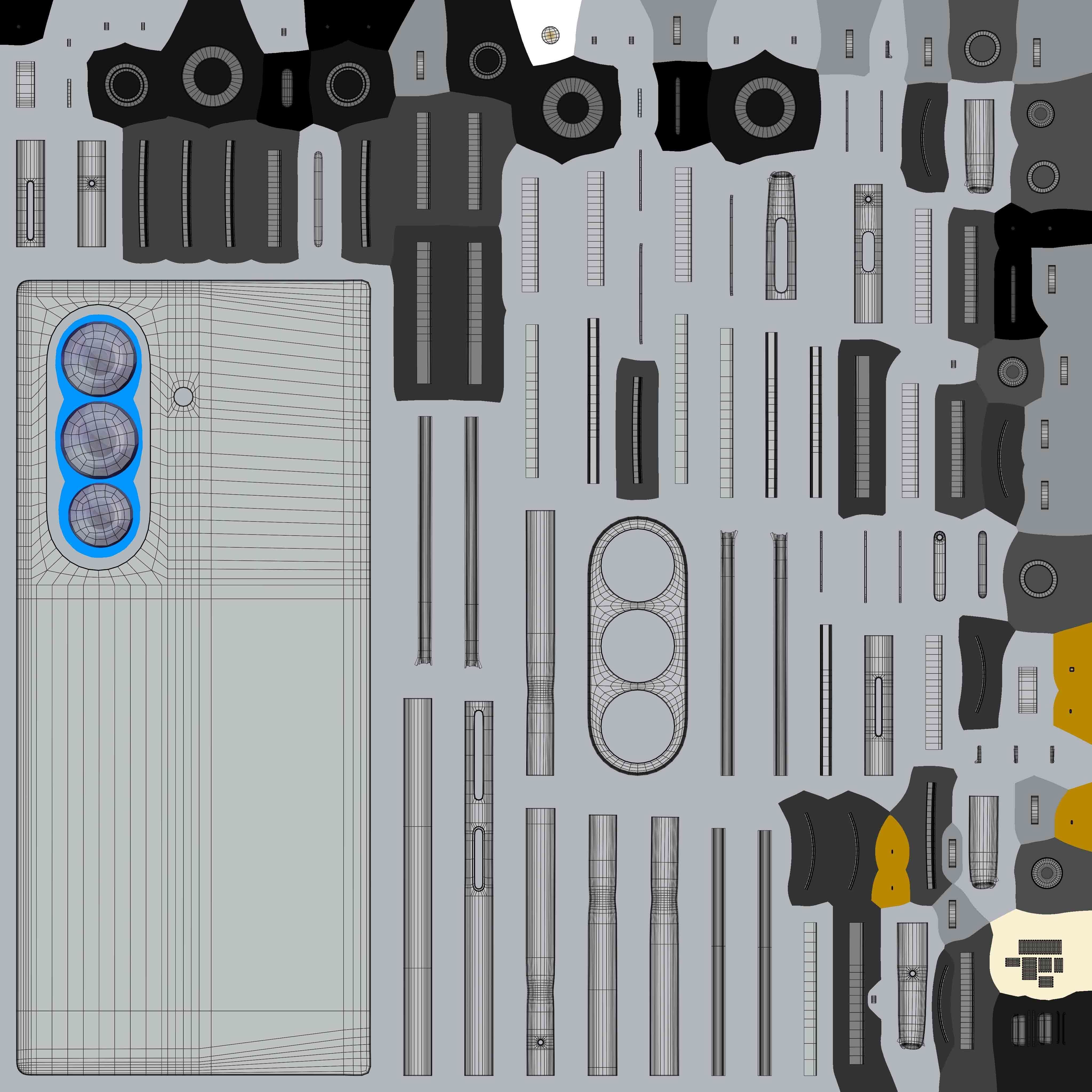 Samsung Galaxy Z Fold 7 Silver Shadow 3D model_12