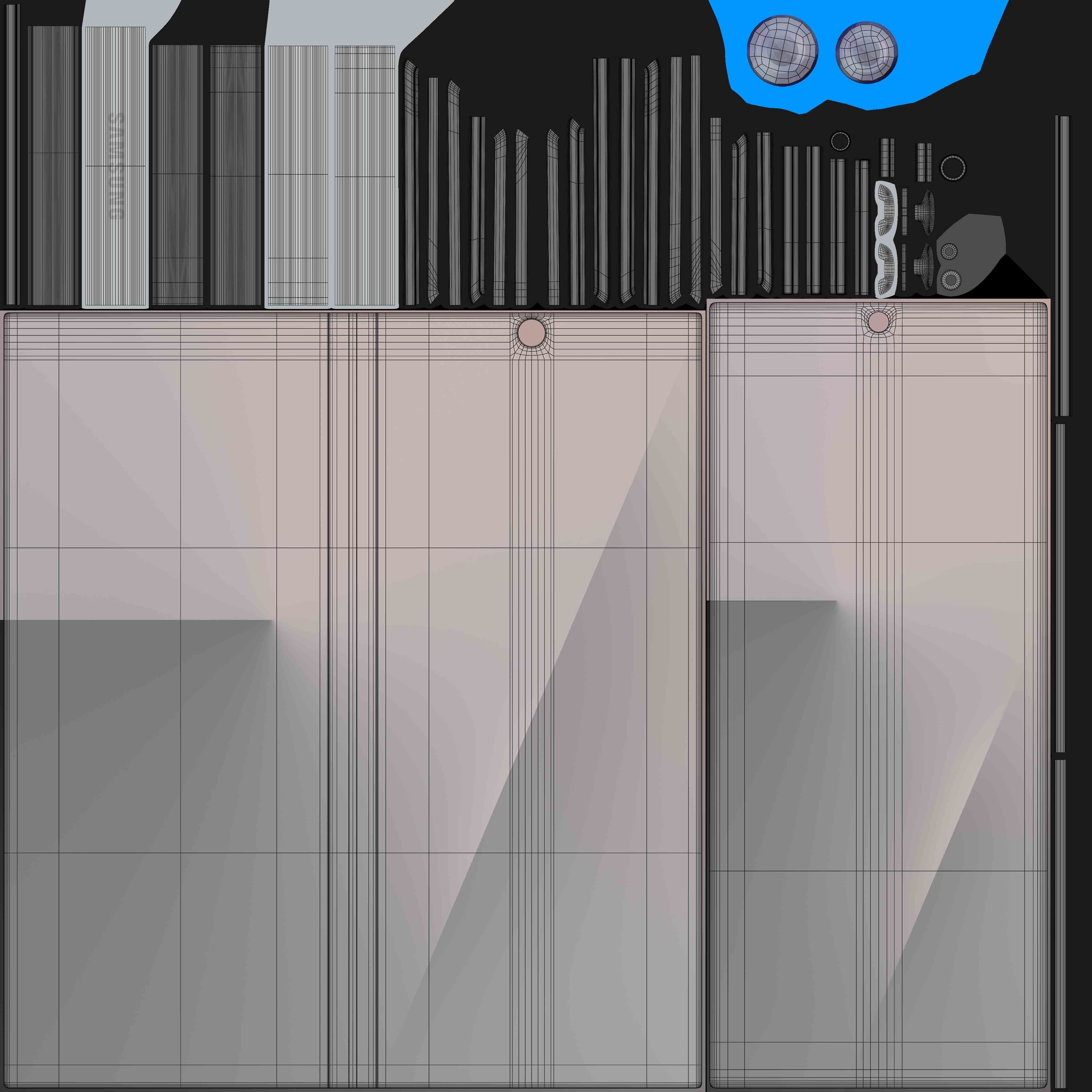 Samsung Galaxy Z Fold 7 Silver Shadow 3D model_13