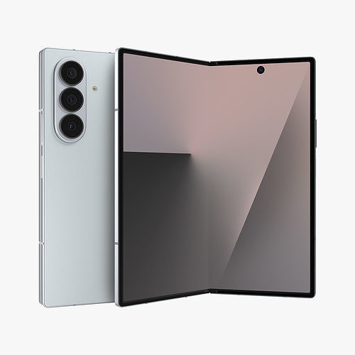Samsung Galaxy Z Fold 7 Silver Shadow 3D model