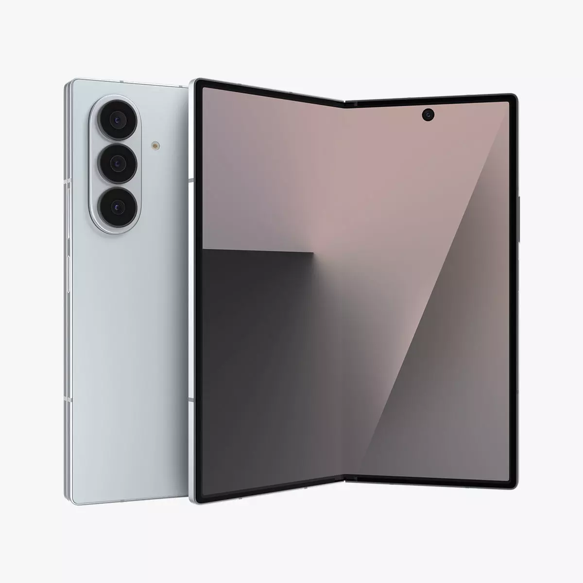 Samsung Galaxy Z Fold 7 Silver Shadow 3D model_0