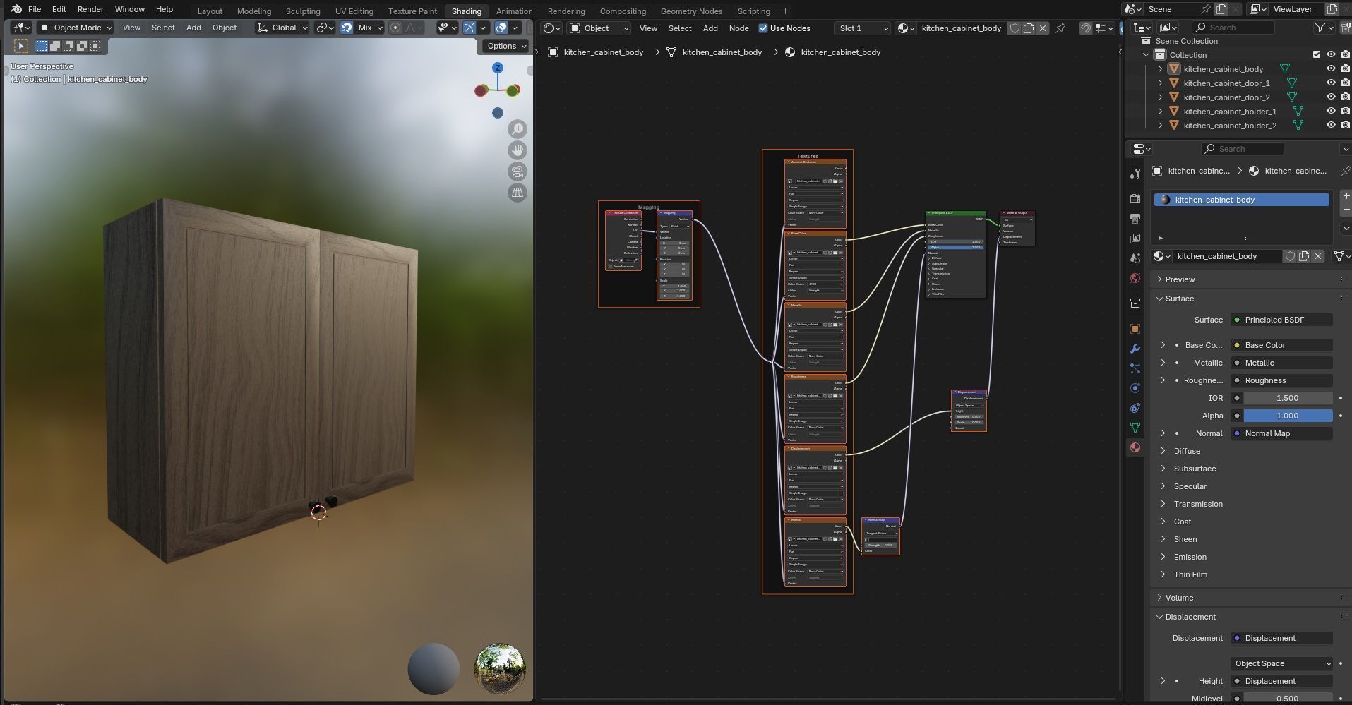 Kitchen Cabinet CG11 3D model_15