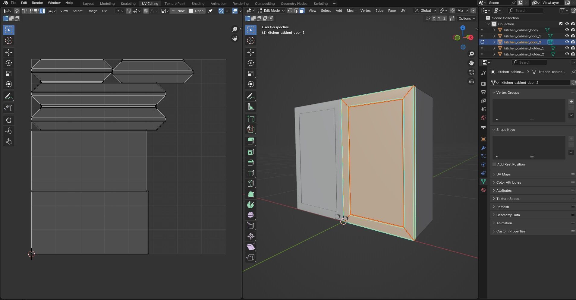 Kitchen Cabinet CG11 3D model_12
