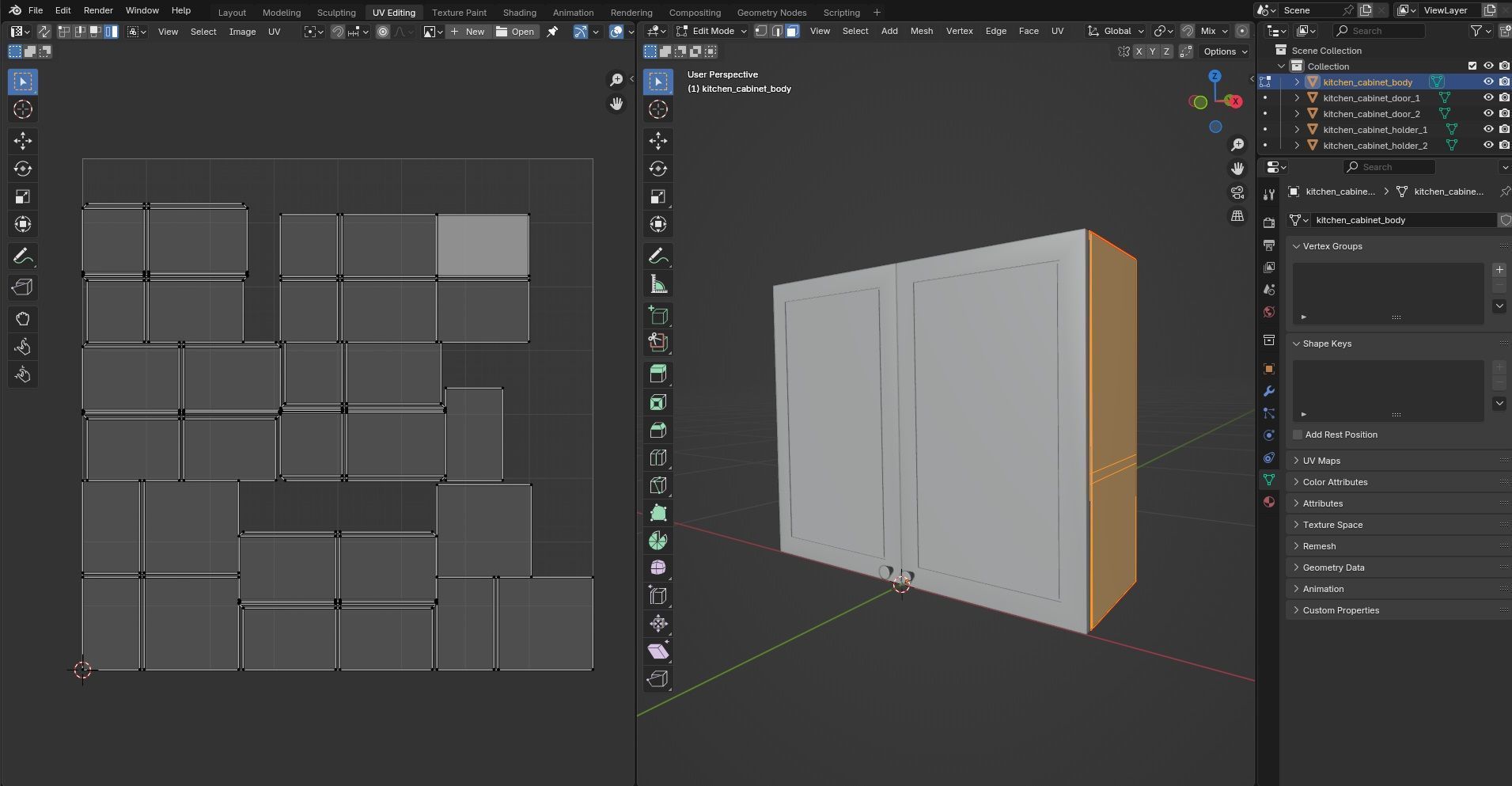 Kitchen Cabinet CG11 3D model_13
