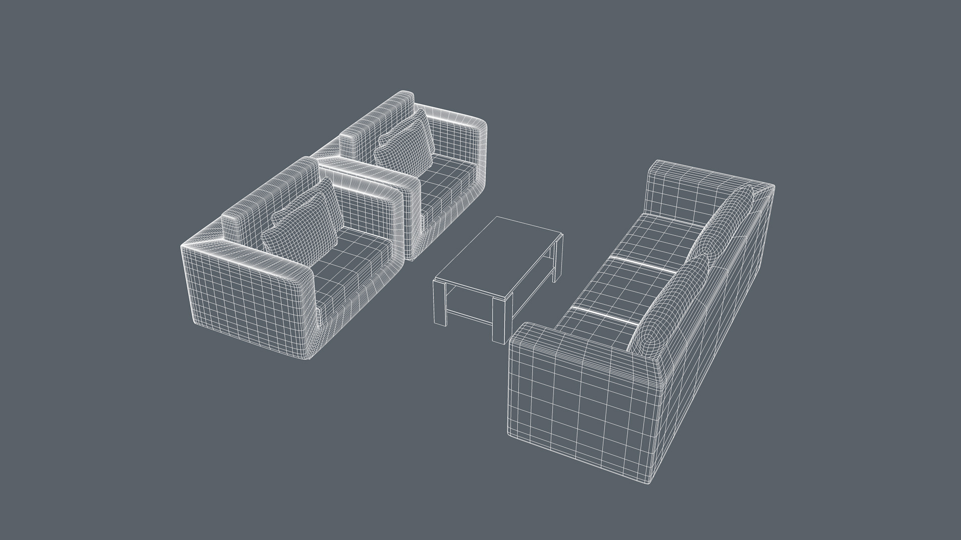 Furniture Set 3D model_8