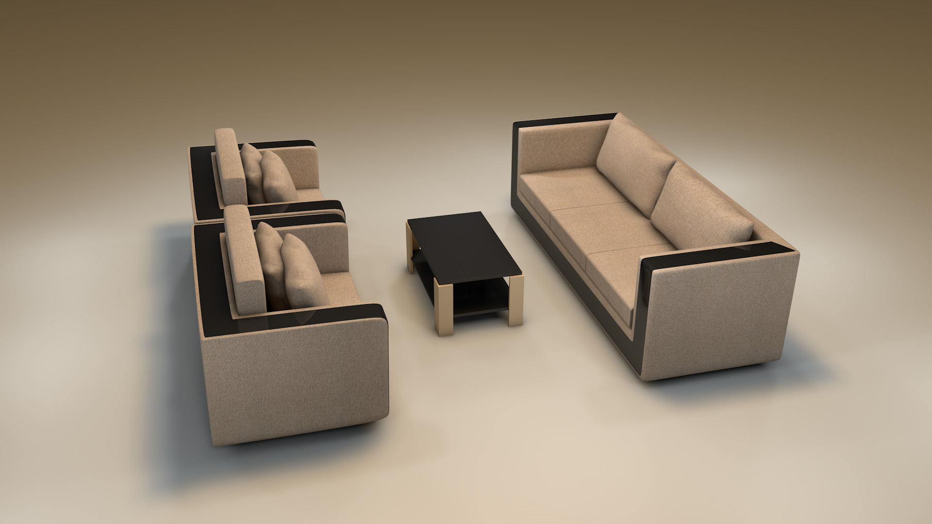 Furniture Set 3D model_3