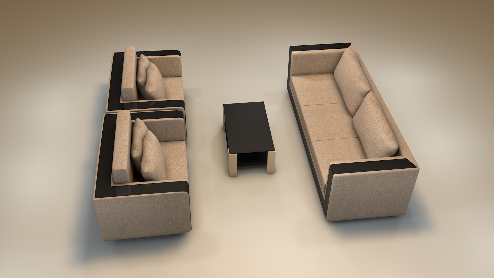 Furniture Set 3D model_2