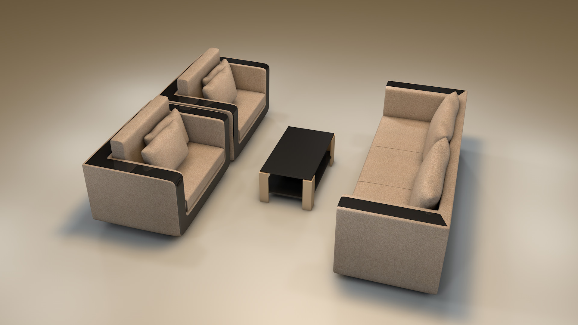 Furniture Set 3D model_1