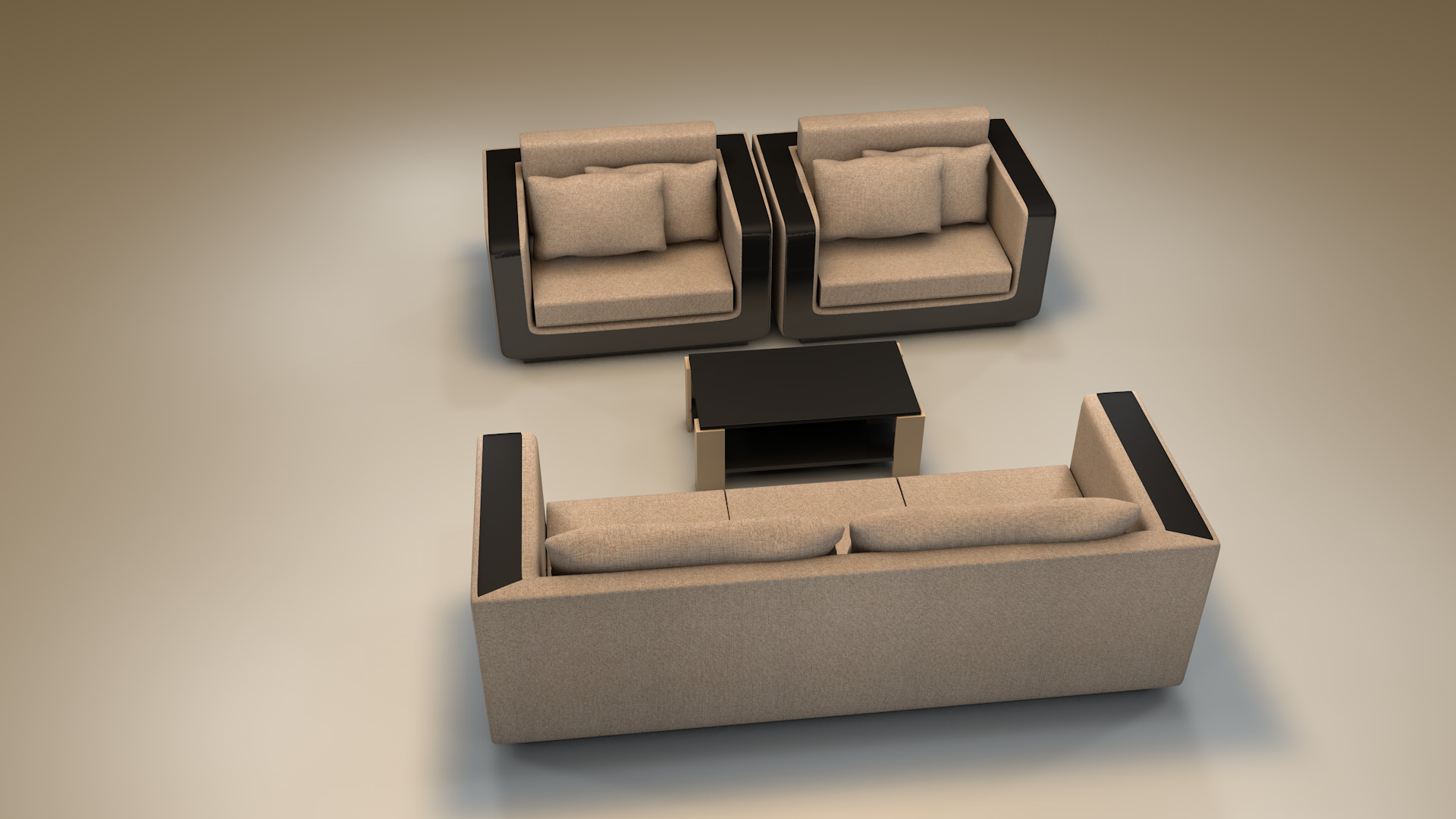 Furniture Set 3D model_4