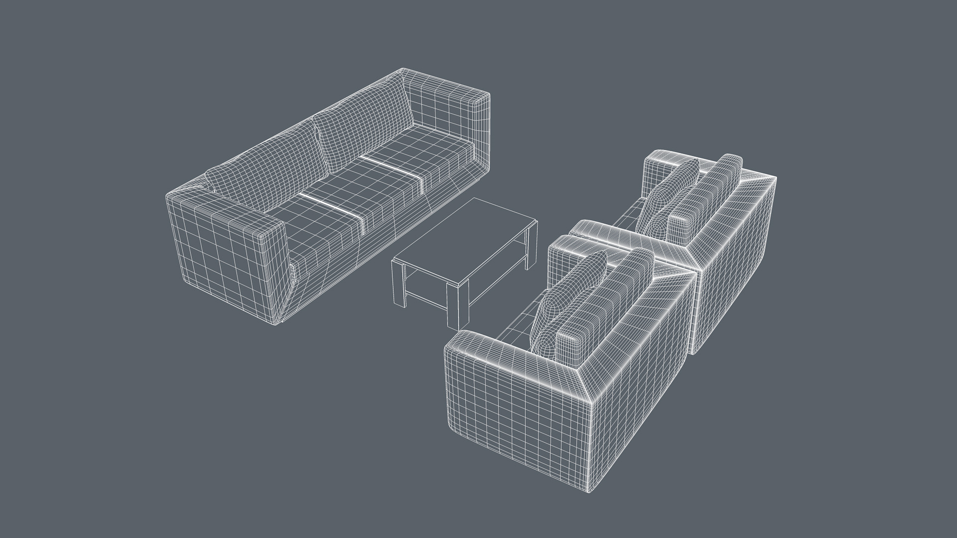 Furniture Set 3D model_15