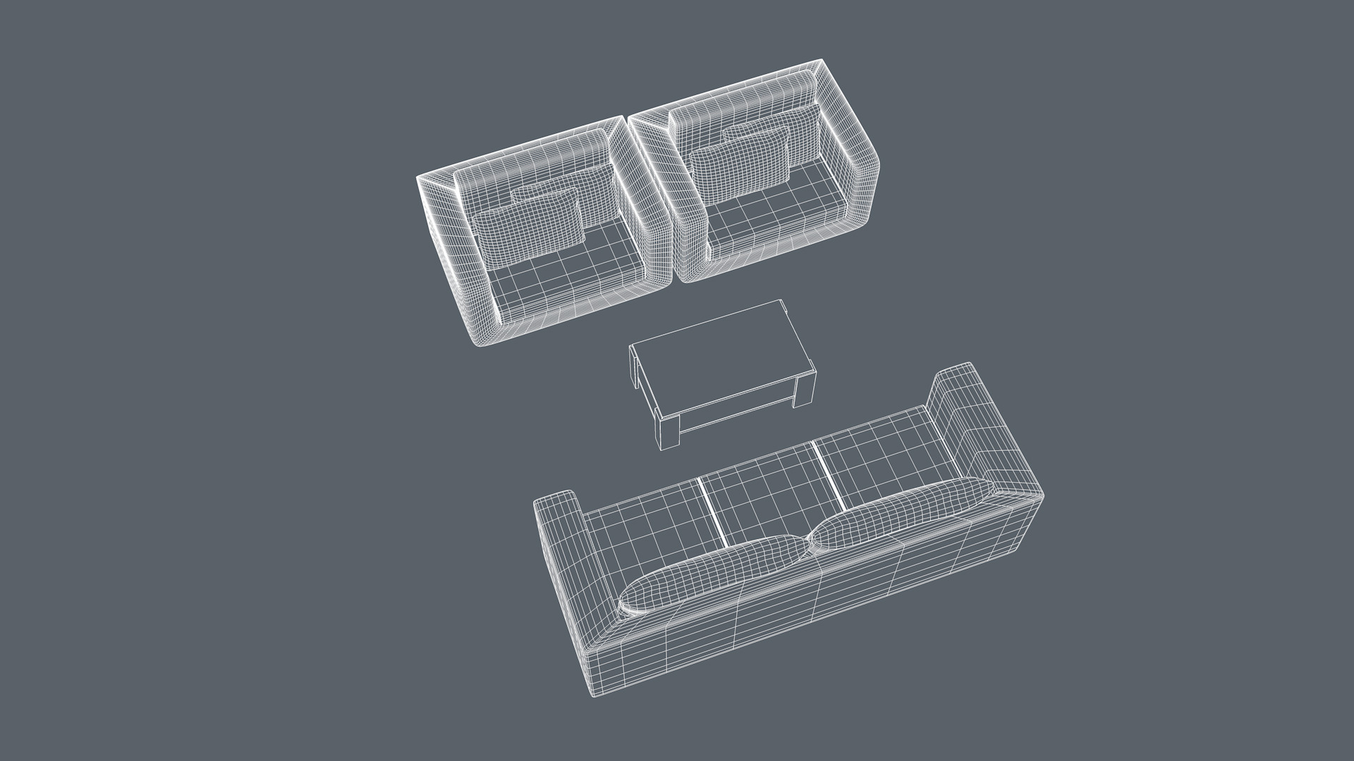 Furniture Set 3D model_13