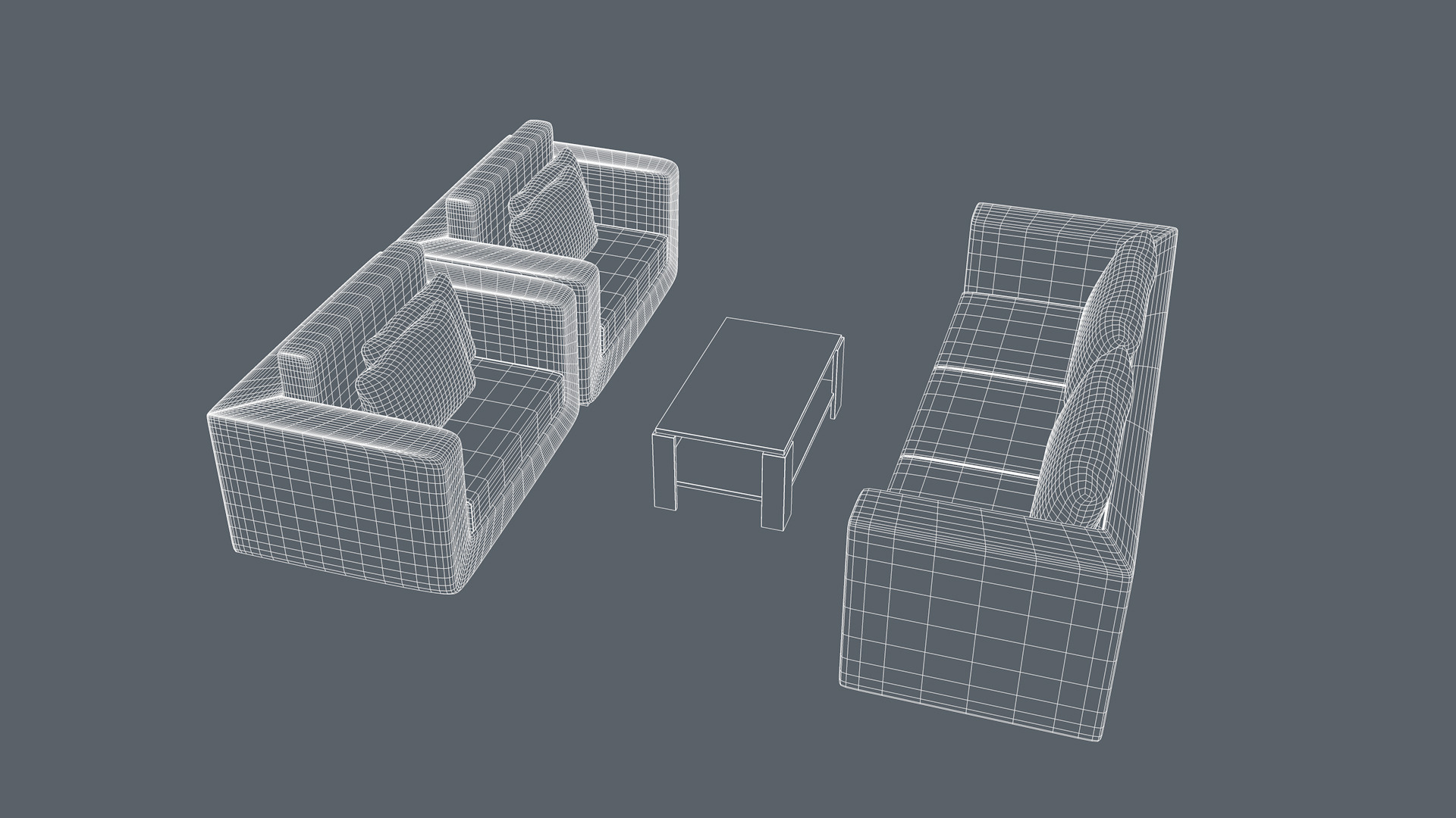 Furniture Set 3D model_9