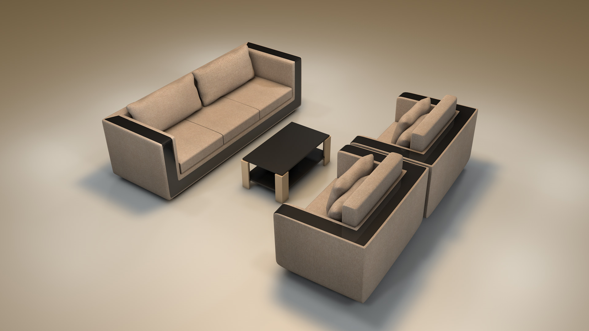 Furniture Set 3D model_7
