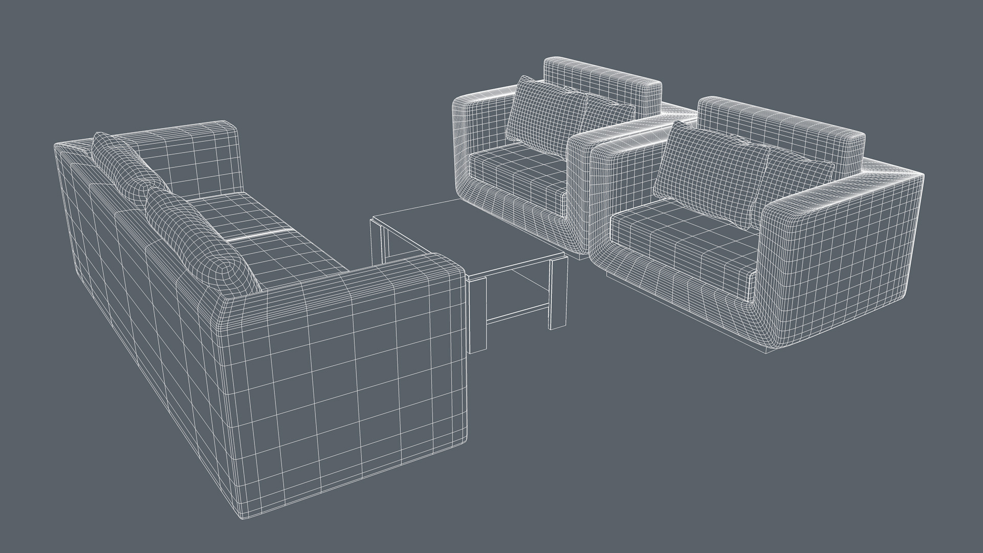 Furniture Set 3D model_14