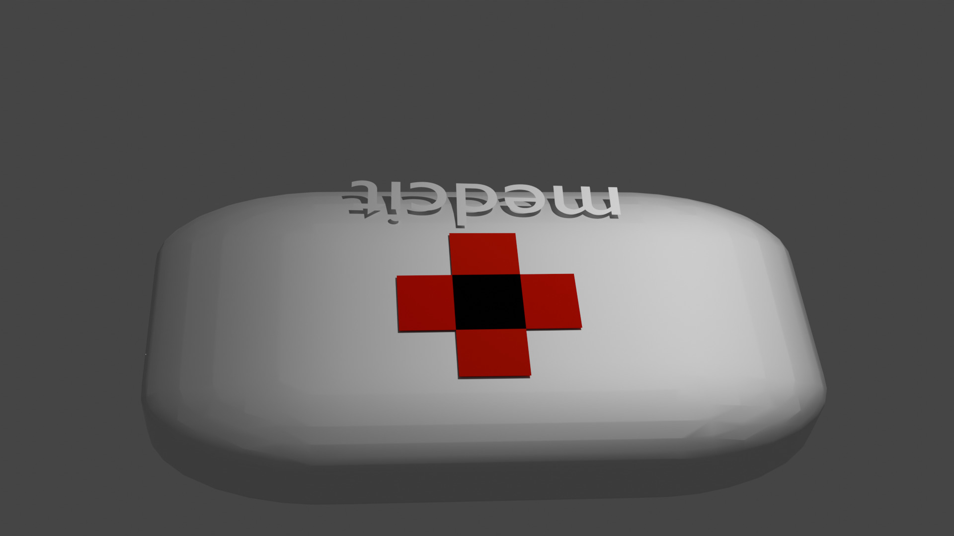 Low-Poly Medkit  First Aid Kit Game Prop Low-poly 3D model_2