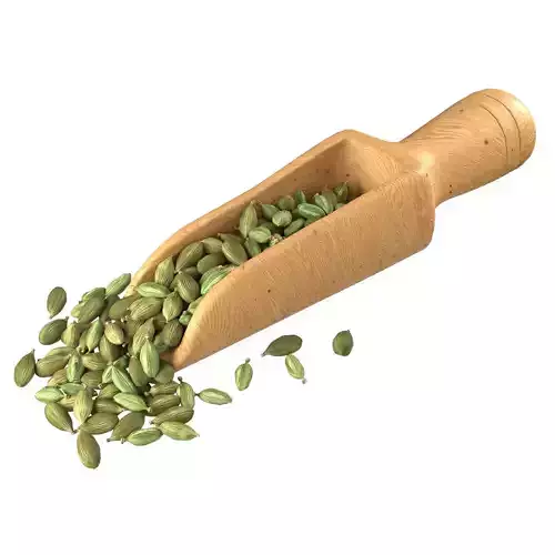 Dried green cardamom scoop