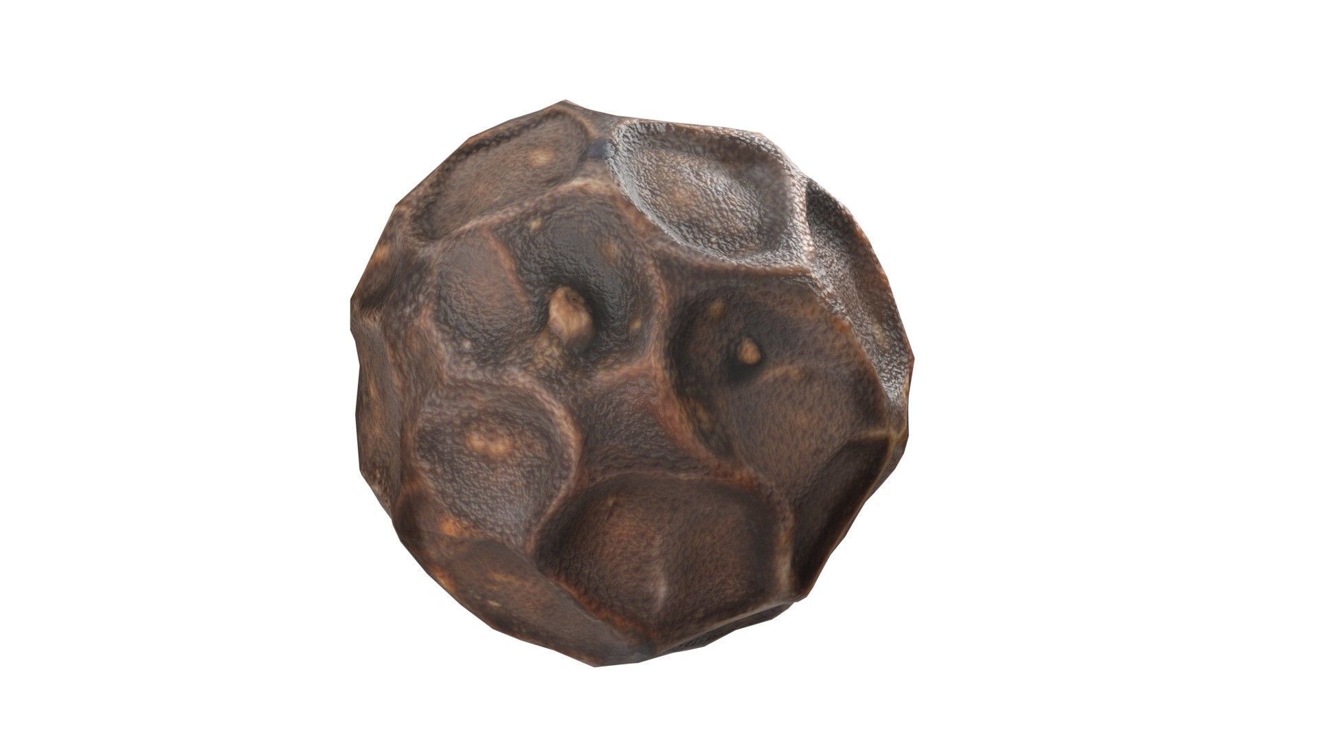 Dried peppercorn Low-poly 3D model_2