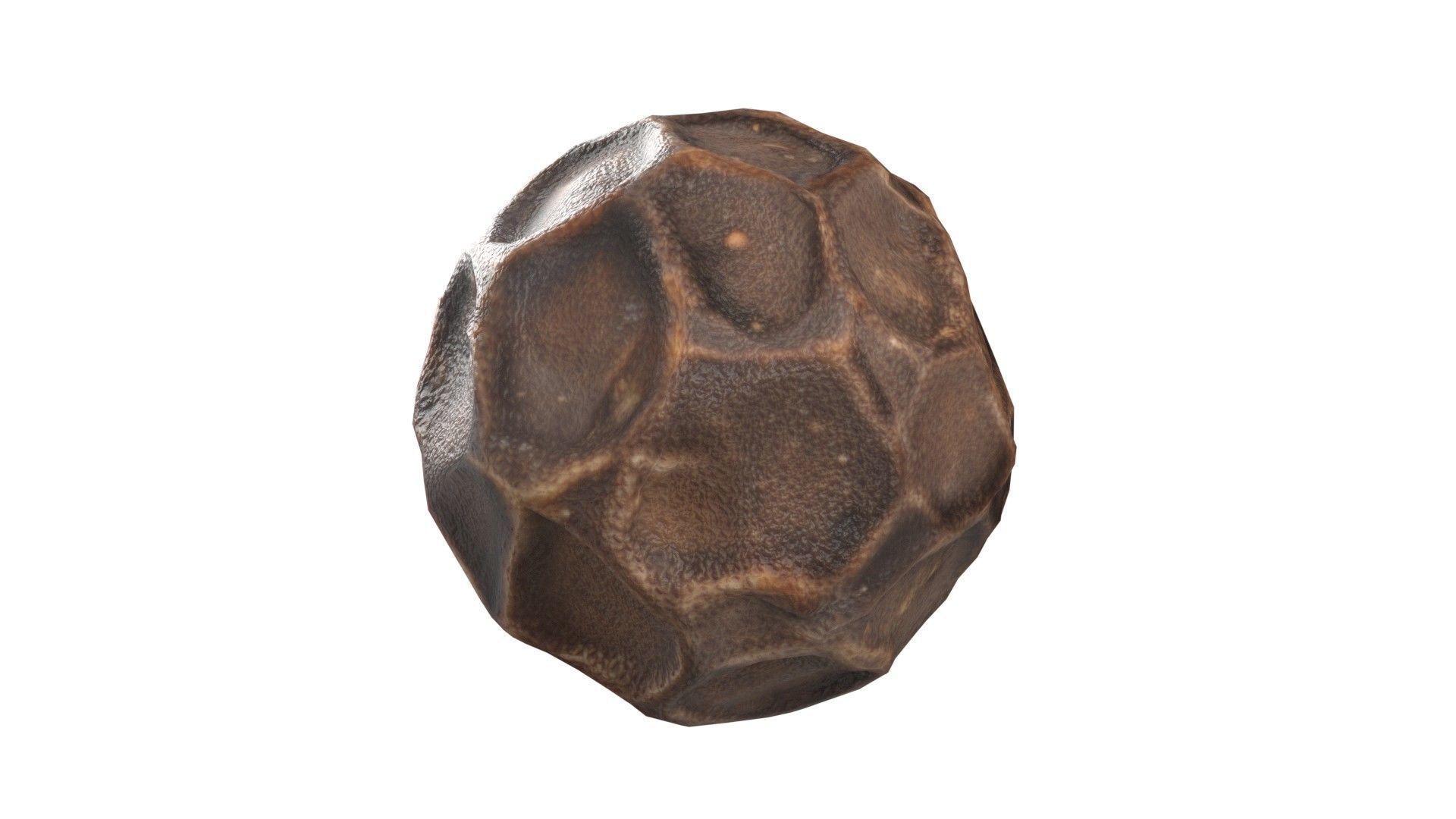 Dried peppercorn Low-poly 3D model_5