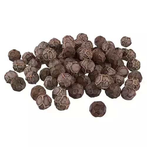 Dried peppercorn black pile