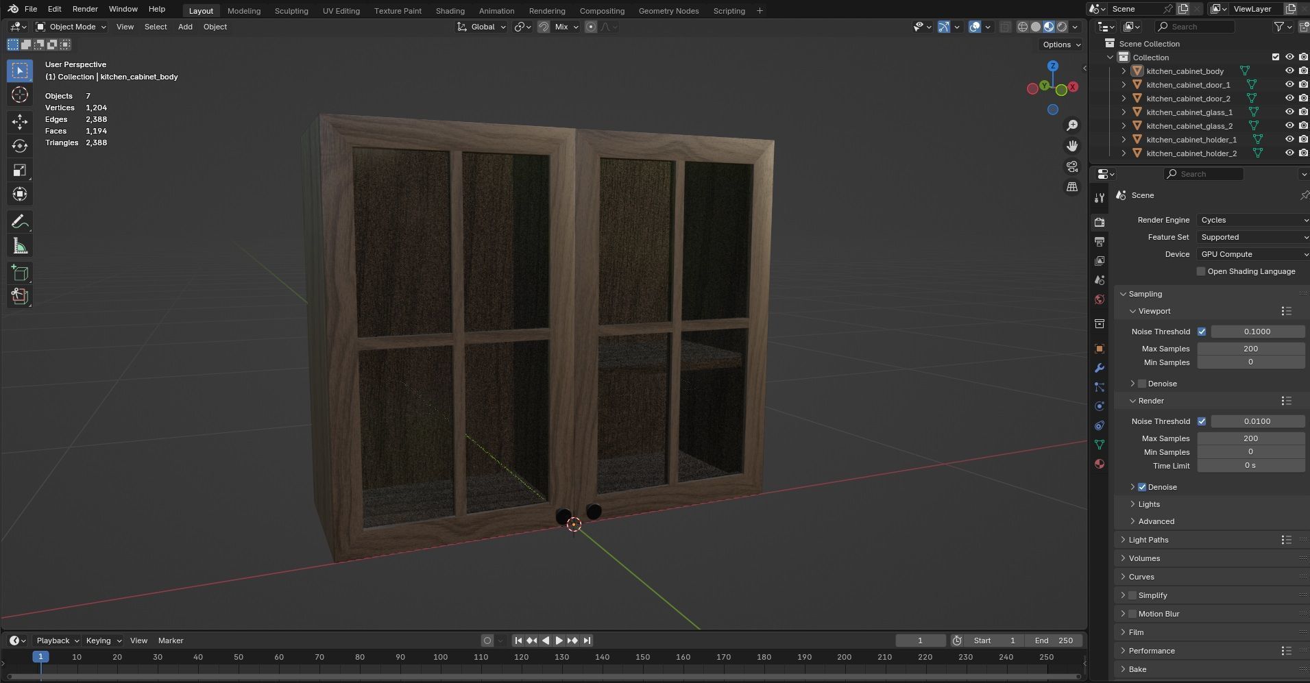 Kitchen Cabinet CG12 3D model_11